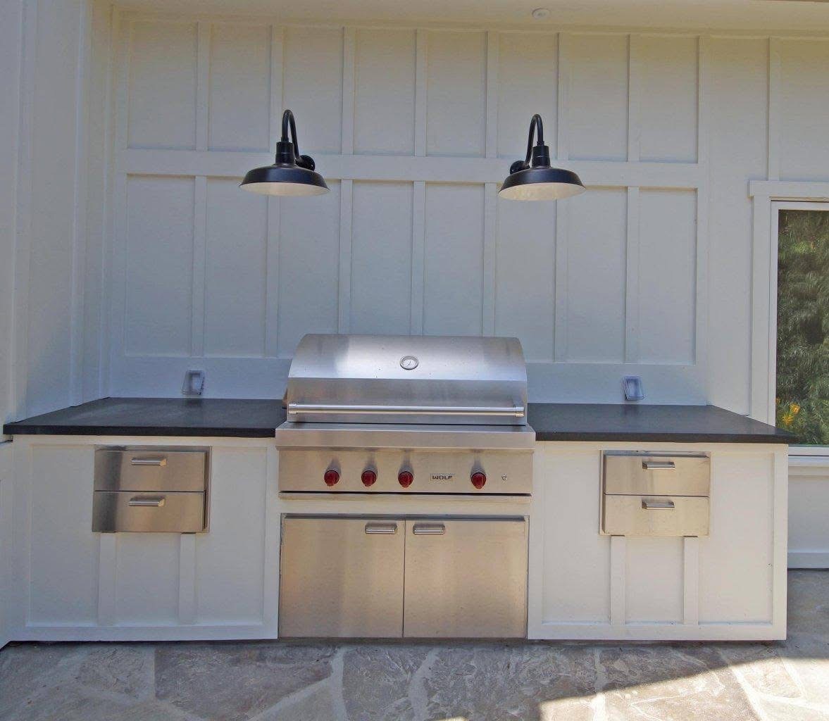 AJ Build — Custom outdoor kitchen with Wolf grill